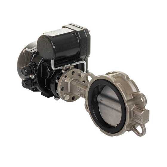 鋰電電動對夾式蝶閥